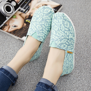 低帮透气蕾丝渔夫鞋