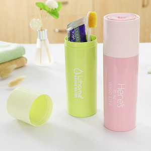便携卡通带盖牙刷杯