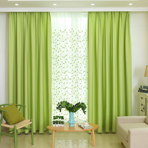 高档纯色棉麻窗帘布料
