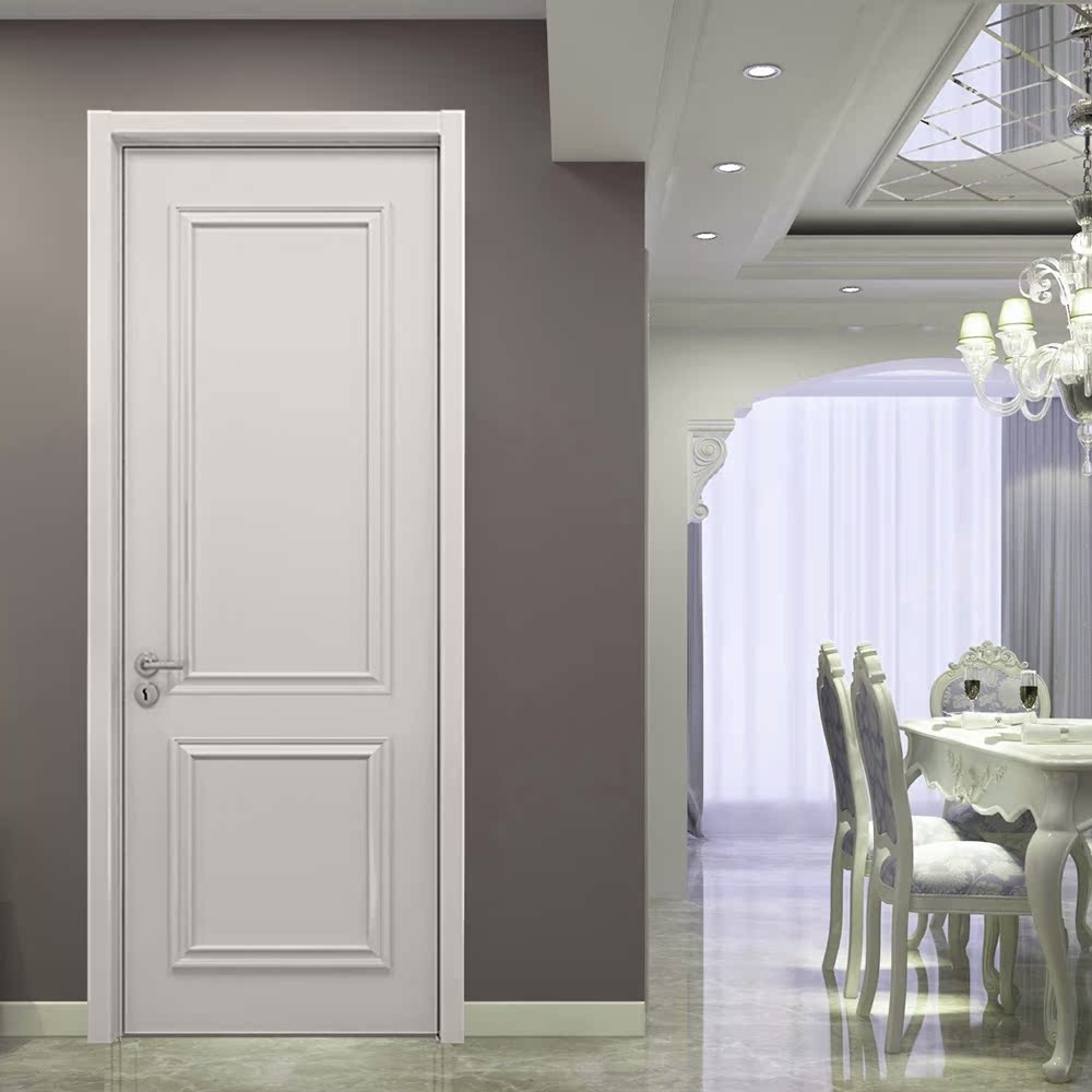 skf木门 美式风格房间门 上海油漆套装门 实木复合烤漆室内房门