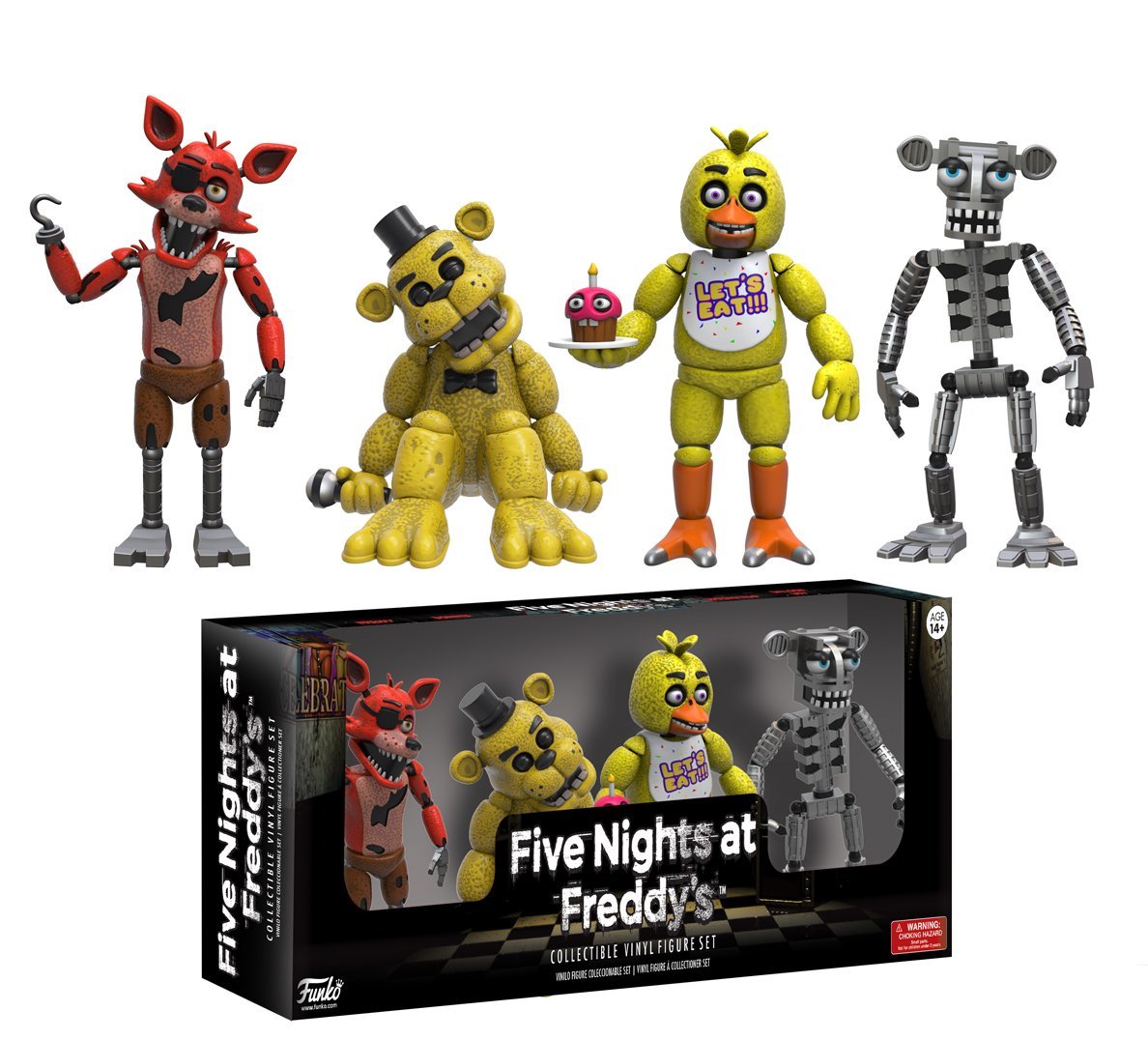 funko pop 玩具熊的五夜后宫 fnaf pack 2 套装公仔模型手办8863