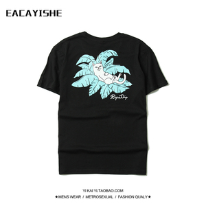 欧美街头潮牌RIPNDIP 椰子树贱猫T恤Jungle N