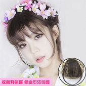 假发女迷你空气刘海接发片长鬓角齐刘海片逼真超薄隐形无痕高温丝