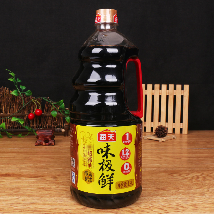包邮 海天味极鲜特级酱油1.9l 生抽酿造酱油佐餐凉拌烹调炒菜点蘸