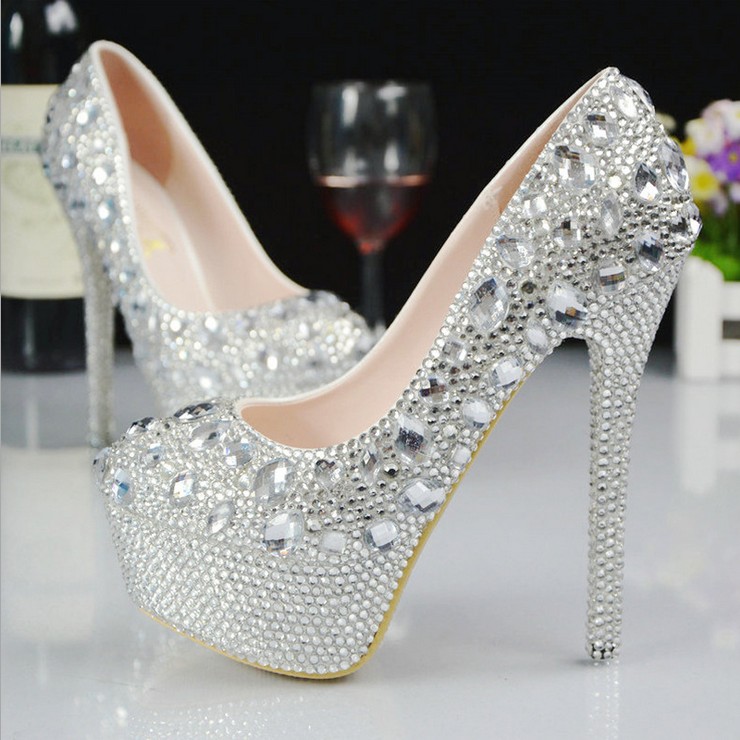 正品[水晶婚鞋]水晶婚鞋专卖店评测 新娘鞋 婚鞋
