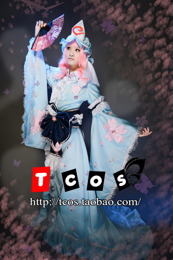 tcos★2304东方project 西行寺幽幽子cos 幻想万华镜cosplay服装