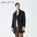 MECITY男大衣中长款毛呢大衣
