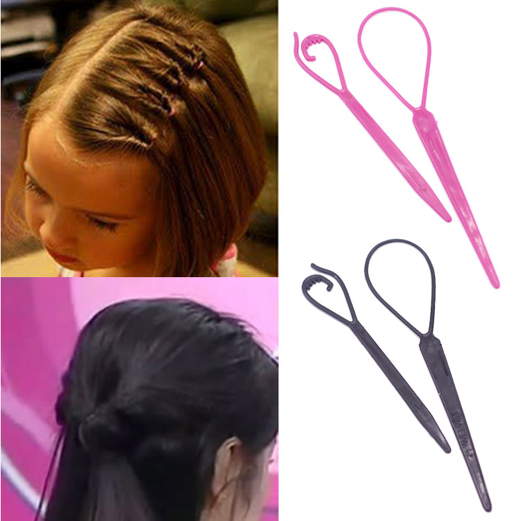 儿童发饰女童宝宝盘发工具丸子头拉发针穿发器美发工具套装丸子头