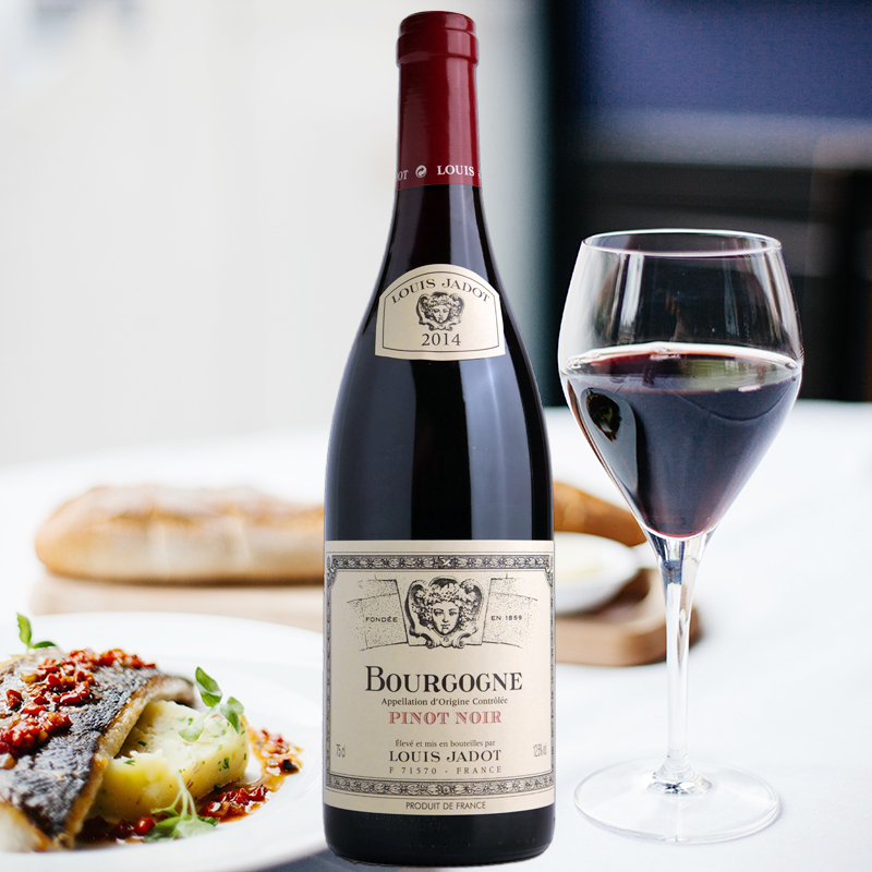 法国进口 路易亚都世家 勃艮第黑皮诺干红葡萄酒 louisjadot 红酒