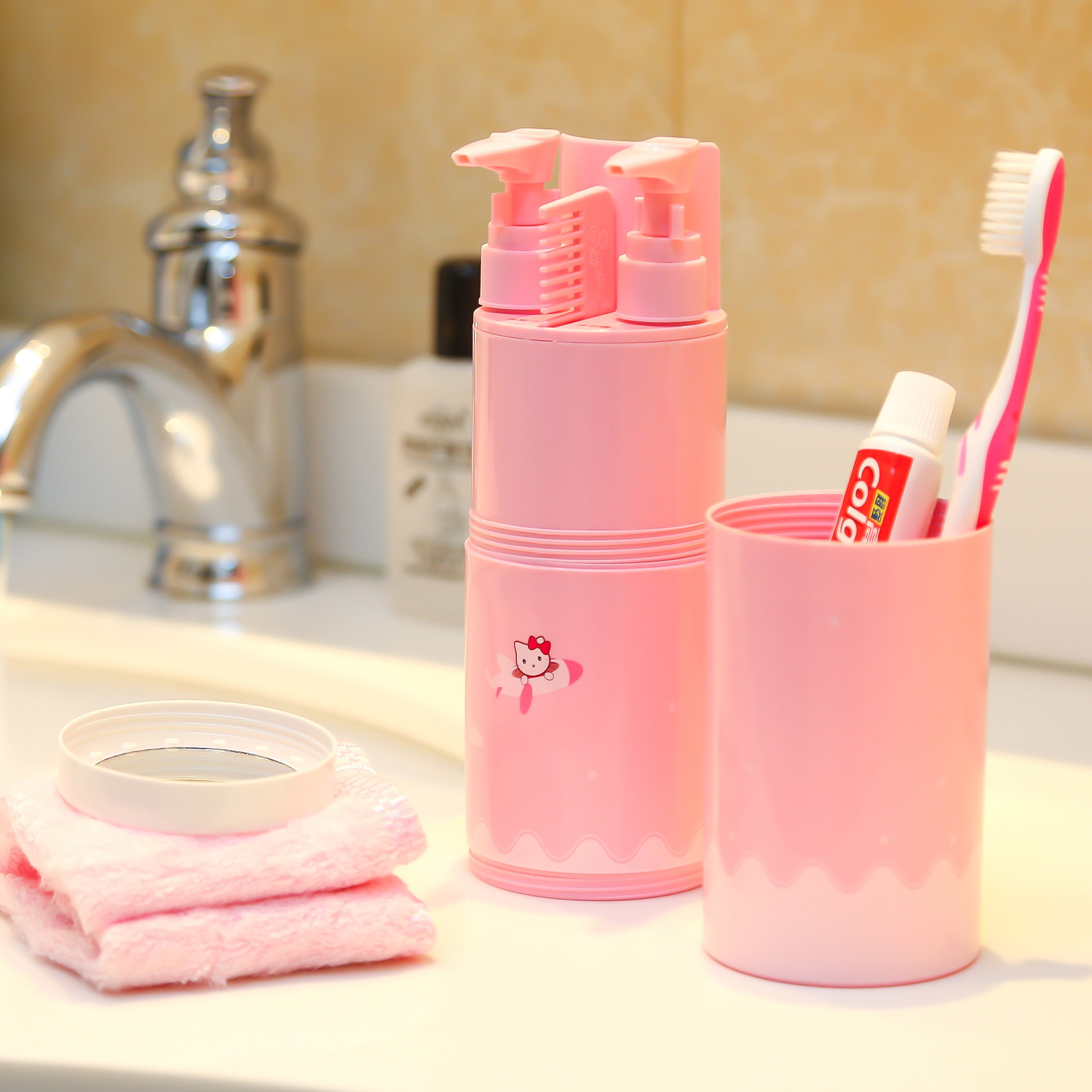 旅行洗漱杯牙刷牙膏便携套装 出差牙具旅游用品收纳包洗漱包女男