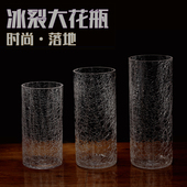 富贵竹花瓶玻璃透明家用养转运竹子圆柱直筒大口径圆形水竹特大号