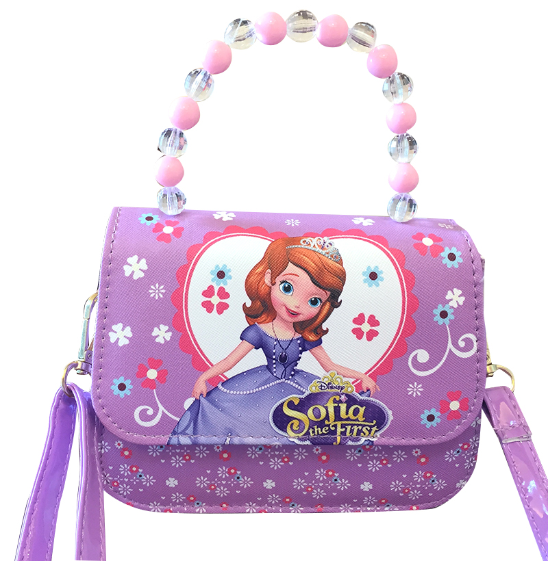 新款迪士尼儿童包包苏菲亚公主手提包冰雪奇缘斜挎包女孩子的包包