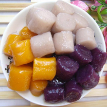 芋圆甜品组合 3口味500克鲜芋仙芋圆甜品 紫薯芋头地瓜 包邮