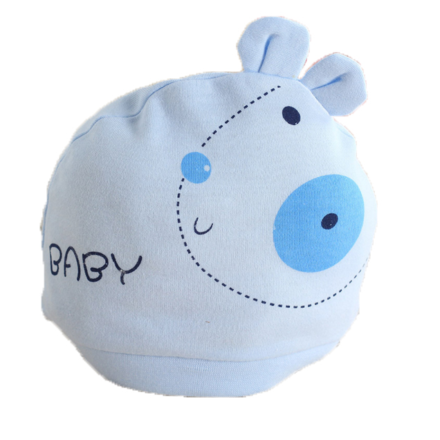 刚出生戴帽子宝宝满月带胎帽三四月子单层纯棉薄款新生婴儿睡觉帽