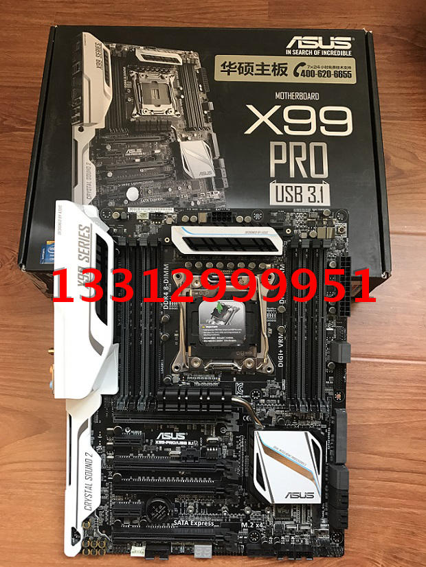 现货asus/华硕 x99-pro/usb3.1主板 2011 支持5960x 5930k 5820k