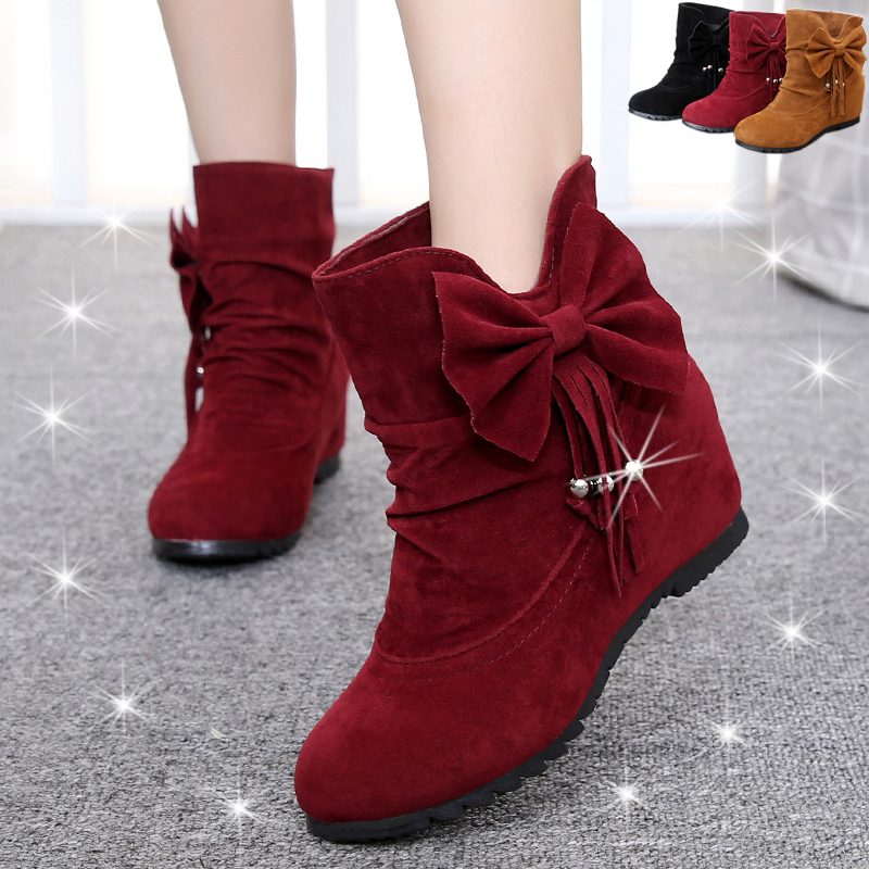 正品[靴]红靴女郎评测 中老年女单靴图片