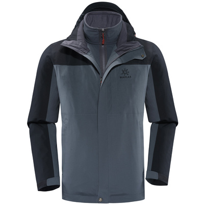 广东 广州凯乐石户外冲锋衣 男款三合一两件套