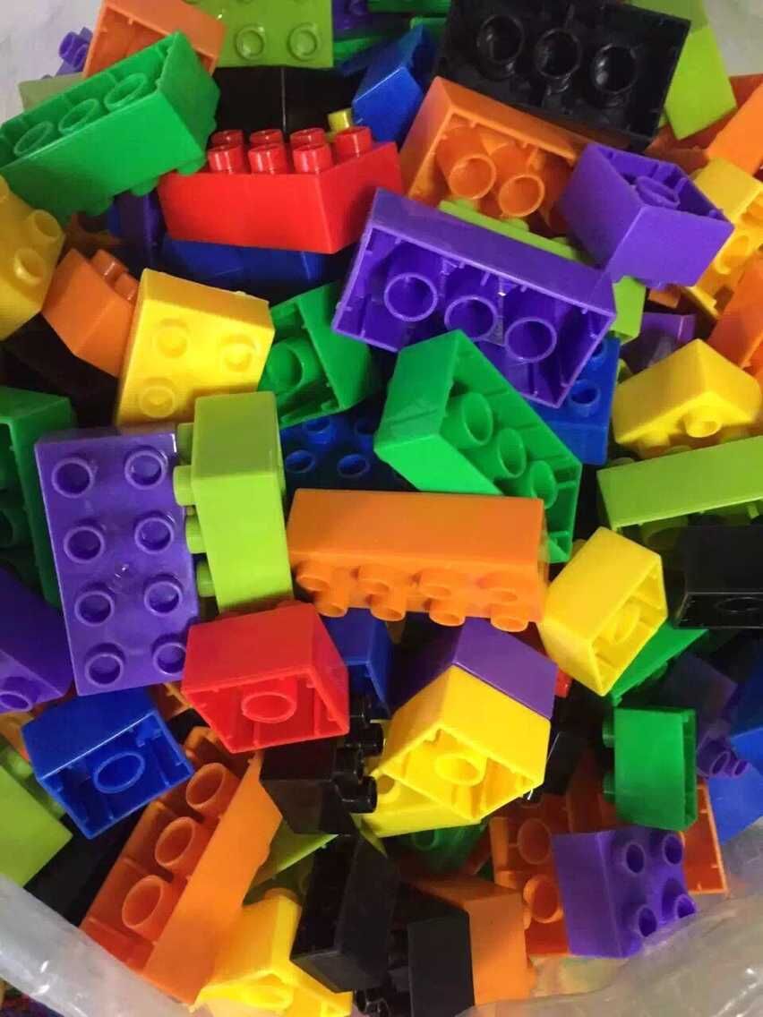 幼儿园桌面玩具塑料玩具火箭子弹头小子弹头塑料拼插积木益智玩具