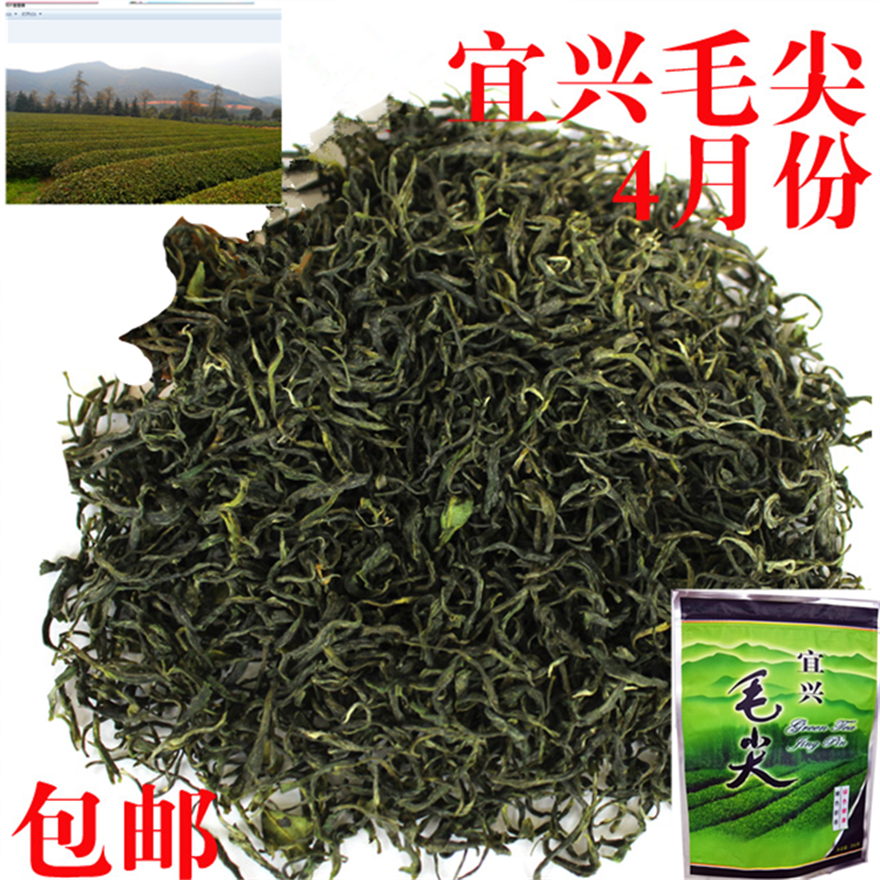 2016阳羡雪芽4月春茶雨前特级宜兴毛尖炒青绿茶毛峰无公害茶500克
