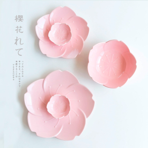 樱花雨创意陶瓷餐具西餐盘