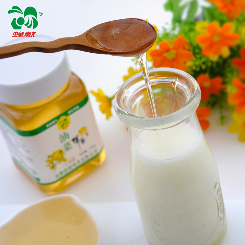 蜂蜜油菜花蜂蜜 纯净天然农家自产土蜂蜜 蜂献油菜蜂蜜3瓶*500g