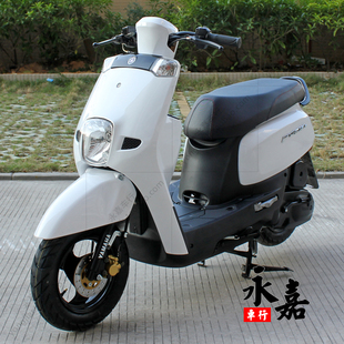 二手雅马哈雅格cuxi摩托车女装代步四冲程100cc小龟王燃油踏板车
