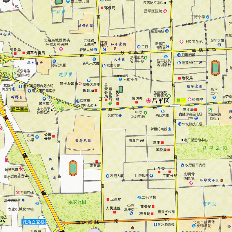 昌平区地图 新版北京市昌平区交通旅游图(内附详细的进出城区公交线路