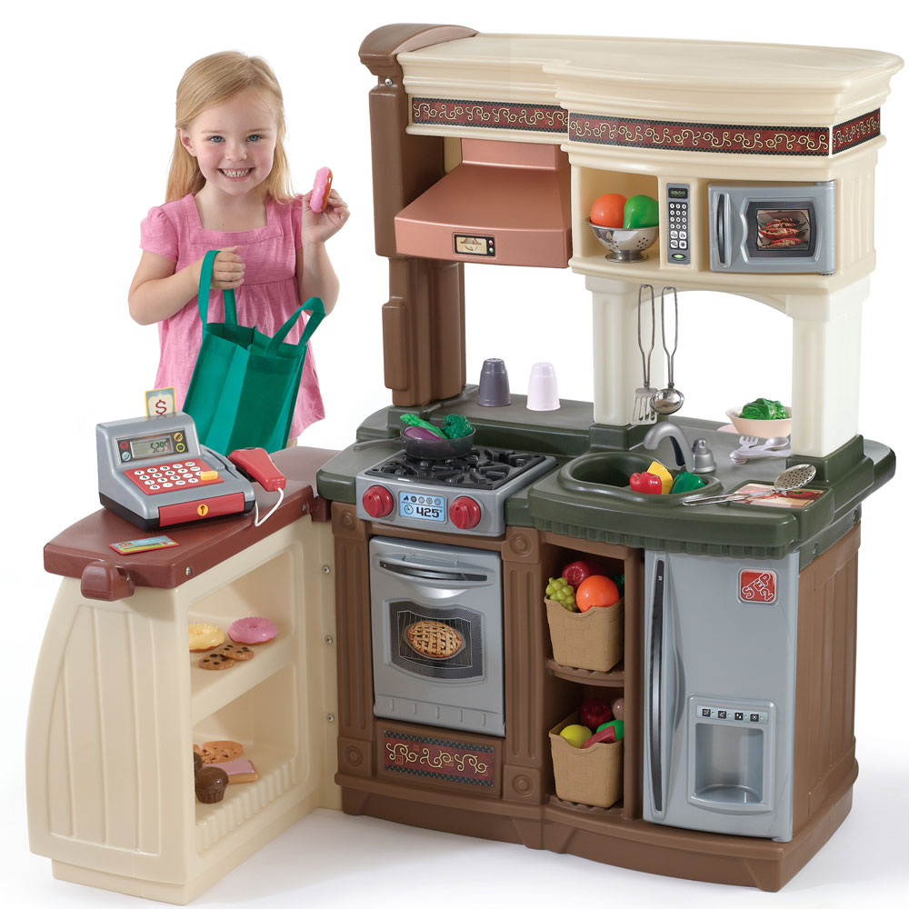 美国进口正品step2儿童过家家大型仿真玩具厨房套装超市新鲜组合