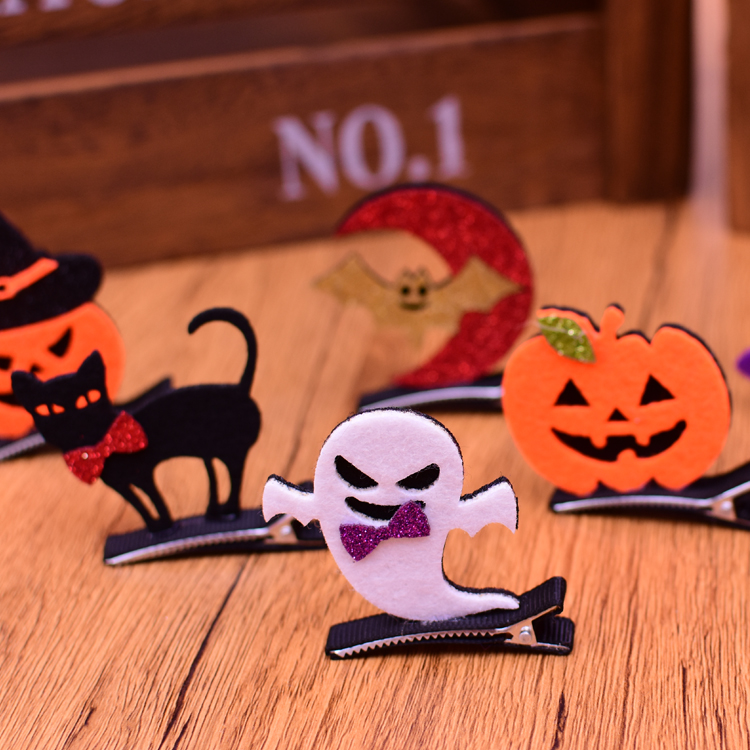 特价发光牛角灯闪光皇冠头箍牛角发卡蝴蝶结发夹万圣节头饰批发