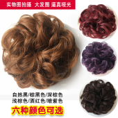 假发发圈橡皮筋发包小丸子花苞头女头花仿真发发苞盘发拉花卷蓬松