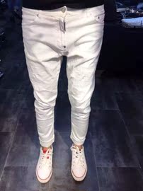 推荐最新水洗 白 牛仔裤 男 水洗白牛仔裤搭配男