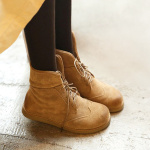 文艺小清新复古马丁靴