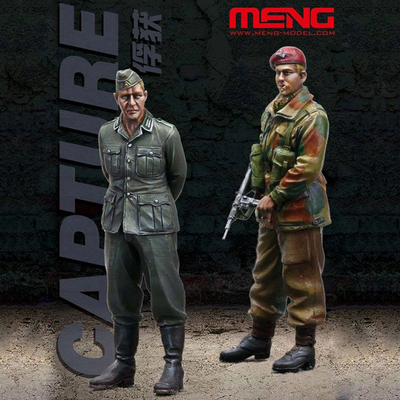 新时meng模型树脂兵人 1/35 二战 德国战俘及英国特种