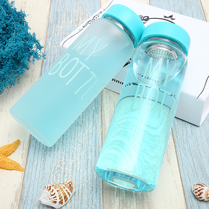 磨砂便携玻璃水杯