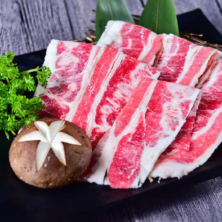 任性 烧烤食材 牛五花 250g 新鲜烧烤 牛肉生鲜 套餐