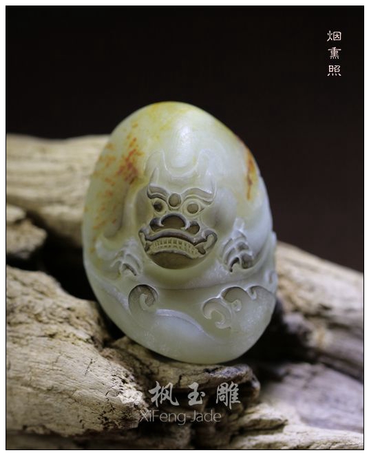 特价新疆和田玉白玉籽料羊脂玉精品吊坠苏工招财貔貅瑞兽西枫玉雕