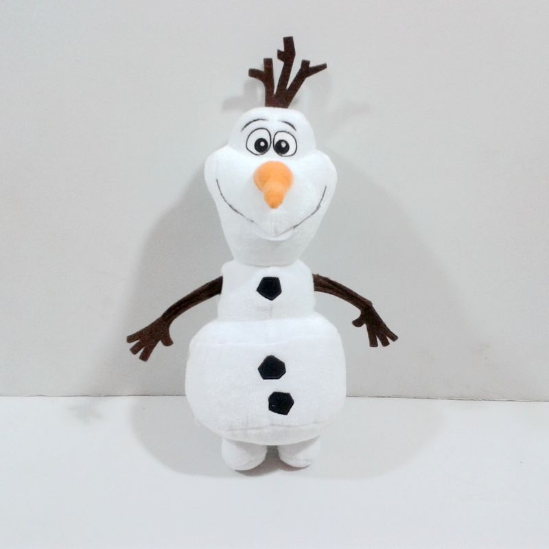 正版出口frozen冰雪奇缘玩偶雪人olaf毛绒玩具雪宝头套手偶公仔