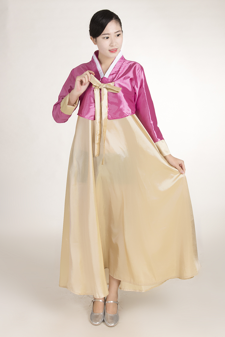 古长今传统韩国韩服新娘少数民族跳舞蹈朝鲜族女儿童装表演出服装
