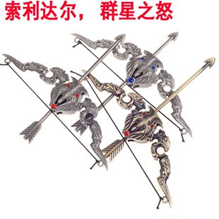 wow魔兽世界周边武器模型 橙弓索利达尔 群星