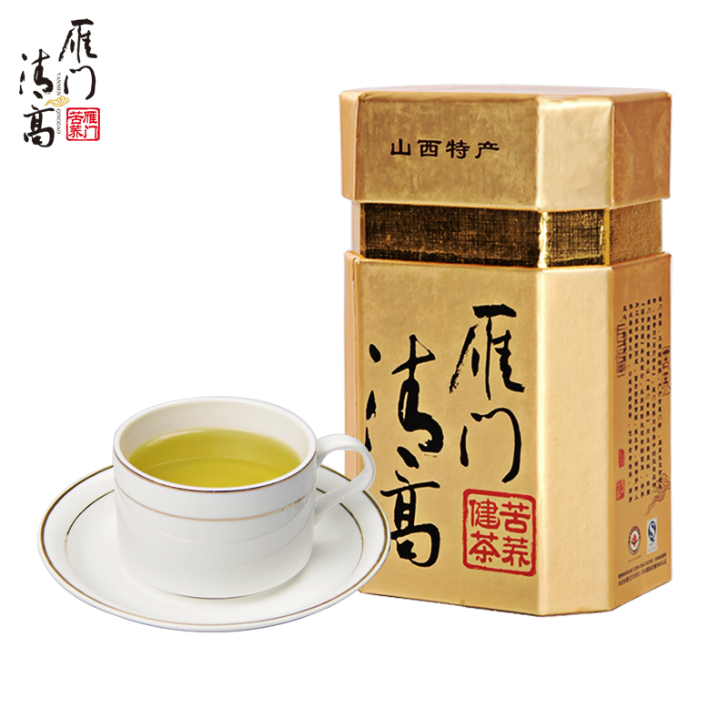 有机苦荞茶 雁门清高 黑苦荞茶礼盒 全胚芽 黑苦荞麦茶 罐装280g