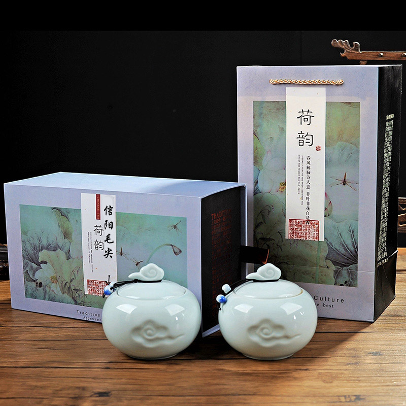 河南特产茶信阳毛尖2016新茶明前特级绿茶叶春茶礼盒装特价包邮