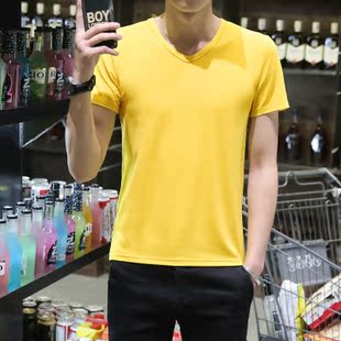 便宜短袖t恤男夏季圆领衣服日系青少年学生9.9元九块九十元内上衣