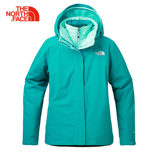 【经典款】TheNorthFace北面防水女保暖棉三合一冲锋衣外套|C923