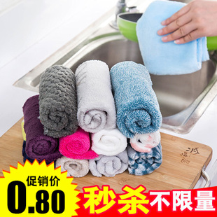 满9.9包邮 木纤维不沾油洗碗巾抹布 韩国加厚百洁布 洗碗布擦手布