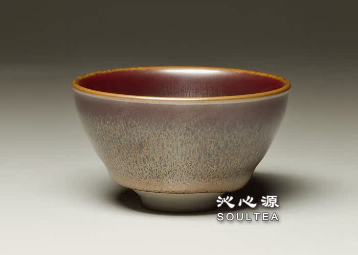 【沁心源】台湾壶艺名师 杨金本 炫彩天目杯 温润细腻 精品 77gd