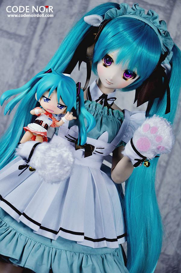 codenoir 初音 薄荷猫女仆装 sd10/13 dd1/3 bjd娃娃衣服套装洋装