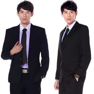 2015西服男版男士商务正装套装休闲工作服男装职业西装套装正装男