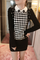 2015秋装新款韩版女装<em>毛针织衫女薄</em>修身显瘦