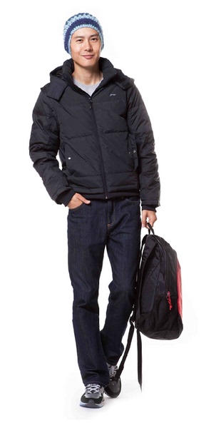 正品运动<em>羽绒服</em> 免邮 李宁Lining <em>马甲短羽绒服</em>