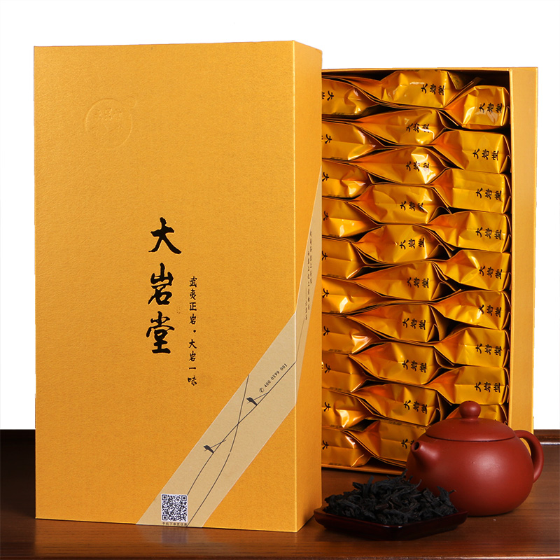 大岩堂大红袍茶叶礼盒武夷岩茶装乌龙茶醇和回甘品茶系列清香特级